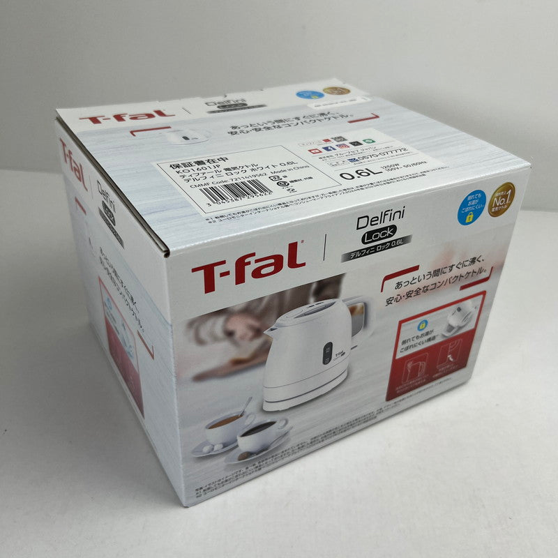 【中古美品】 T-FAL ティファール KO1601JP デルフィニ ロック 0.6L 電気ケトル 098-260809-ky-06-fuz 万代Net店