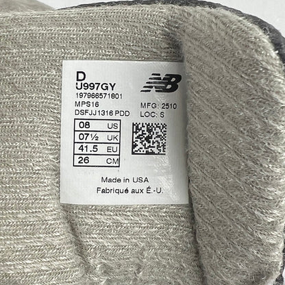 【中古品】【メンズ】 NEW BALANCE ニューバランス U997GY SNEAKER GRAY SIZE:26.0cm ※箱有 スニーカー 靴 ※外箱に傷みあり 162-260807-io-36-fuzh カラー：グレー 万代Net店
