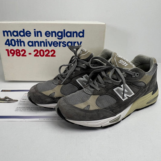 【中古品】【メンズ】 NEW BALANCE ニューバランス M991UKF 40周年モデル”GRAY” GRAY SIZE:25.0cm ※箱有 スニーカー 靴 162-260807-io-42-fuzh カラー：グレー 万代Net店