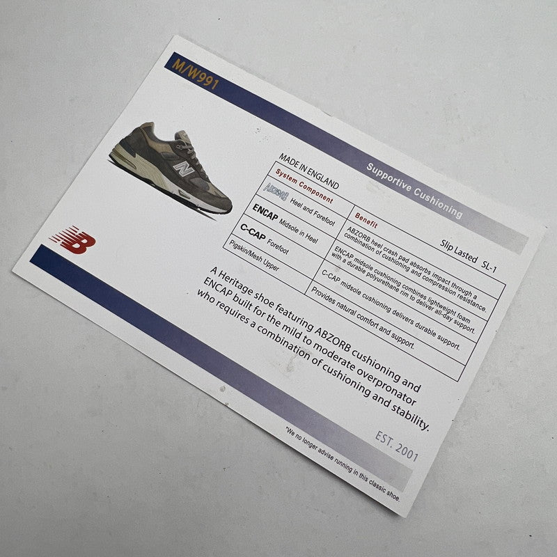 【中古品】【メンズ】 NEW BALANCE ニューバランス M991UKF 40周年モデル”GRAY” GRAY SIZE:25.0cm ※箱有 スニーカー 靴 162-260807-io-42-fuzh カラー：グレー 万代Net店