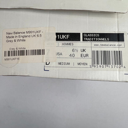 【中古品】【メンズ】 NEW BALANCE ニューバランス M991UKF 40周年モデル”GRAY” GRAY SIZE:25.0cm ※箱有 スニーカー 靴 162-260807-io-42-fuzh カラー：グレー 万代Net店