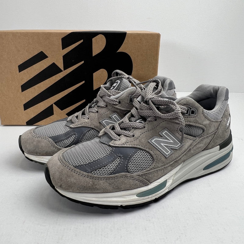 【中古品】【メンズ】 NEW BALANCE ニューバランス U991GL2 MADE IN UK LOW TOP SNEAKERS "GRAY" GRAY SIZE:25.0cm ※箱有 スニーカー 靴 162-260807-io-43-fuzh カラー：グレー 万代Net店