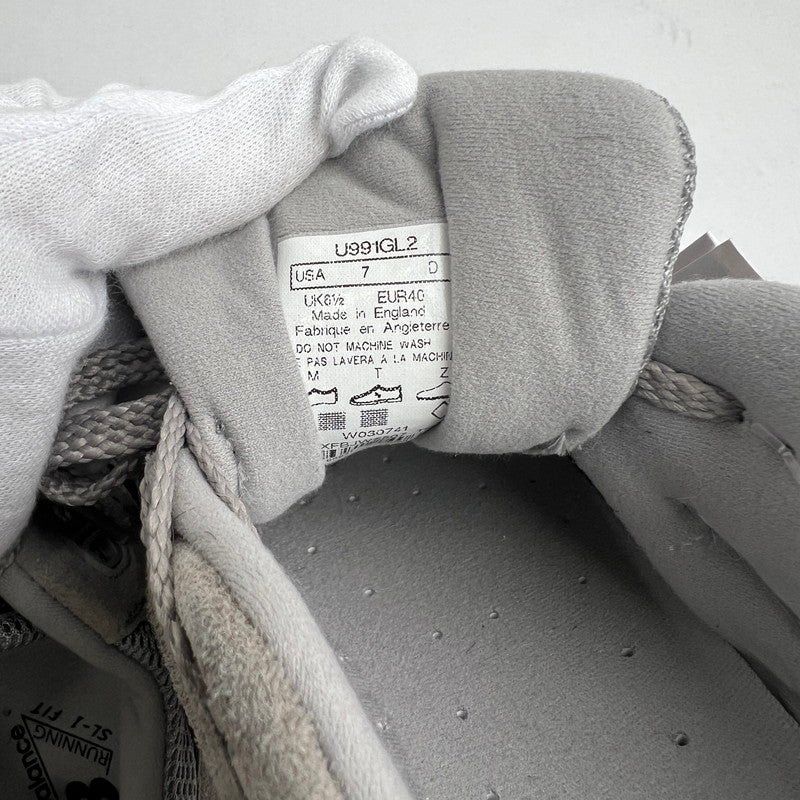 【中古品】【メンズ】 NEW BALANCE ニューバランス U991GL2 MADE IN UK LOW TOP SNEAKERS "GRAY" GRAY SIZE:25.0cm ※箱有 スニーカー 靴 162-260807-io-43-fuzh カラー：グレー 万代Net店
