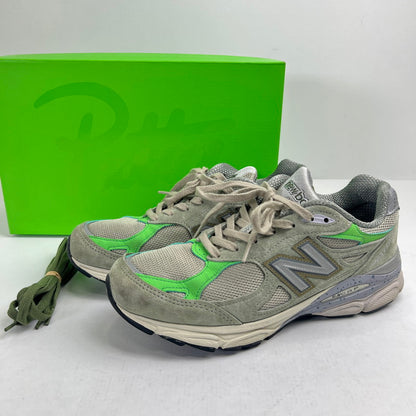 【中古品】【メンズ】 NEW BALANCE×PATTA ニューバランス パタ M990PP3 SNEAKER GREEN SIZE:25.0cm ※変え紐・箱付 スニーカー 靴 ※ほつれあり 162-260807-io-35-fuzh カラー：グリーン 万代Net店