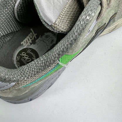 【中古品】【メンズ】 NEW BALANCE×PATTA ニューバランス パタ M990PP3 SNEAKER GREEN SIZE:25.0cm ※変え紐・箱付 スニーカー 靴 ※ほつれあり 162-260807-io-35-fuzh カラー：グリーン 万代Net店