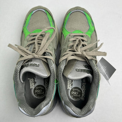 【中古品】【メンズ】 NEW BALANCE×PATTA ニューバランス パタ M990PP3 SNEAKER GREEN SIZE:25.0cm ※変え紐・箱付 スニーカー 靴 ※ほつれあり 162-260807-io-35-fuzh カラー：グリーン 万代Net店