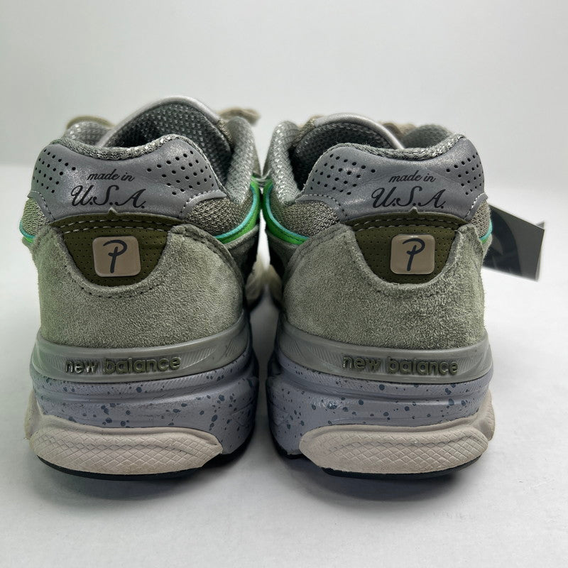 【中古品】【メンズ】 NEW BALANCE×PATTA ニューバランス パタ M990PP3 SNEAKER GREEN SIZE:25.0cm ※変え紐・箱付 スニーカー 靴 ※ほつれあり 162-260807-io-35-fuzh カラー：グリーン 万代Net店
