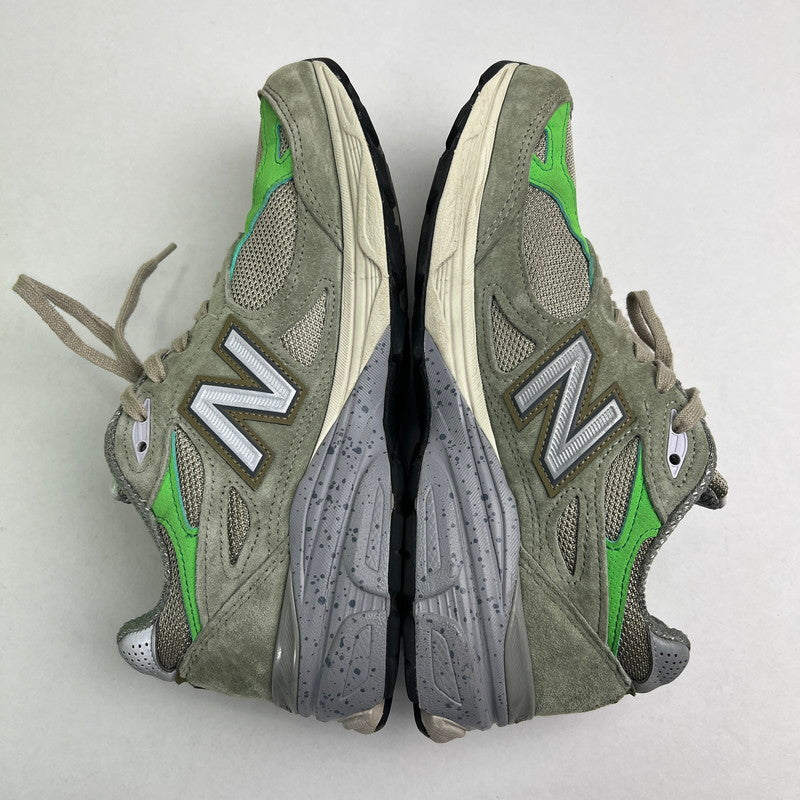【中古品】【メンズ】 NEW BALANCE×PATTA ニューバランス パタ M990PP3 SNEAKER GREEN SIZE:25.0cm ※変え紐・箱付 スニーカー 靴 ※ほつれあり 162-260807-io-35-fuzh カラー：グリーン 万代Net店