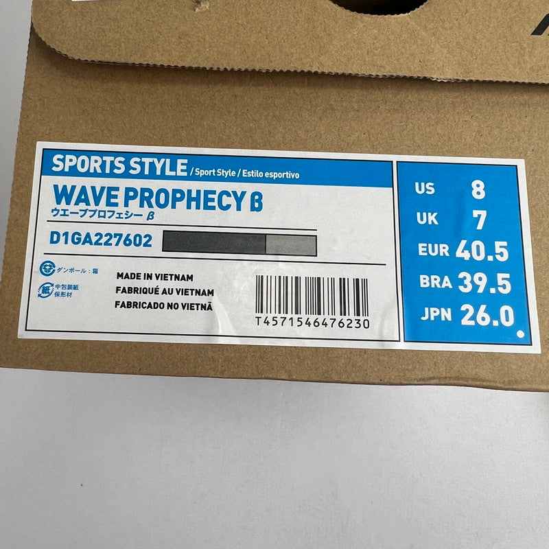 【中古品】【メンズ】 MIZUNO ミズノ D1GA227602 WAVE PROPHECY β GRAY SIZE:26.0cm ※箱有 スニーカー 靴 ※使用感あり・外箱に傷みあり 162-260807-io-45-fuzh カラー：グレー 万代Net店