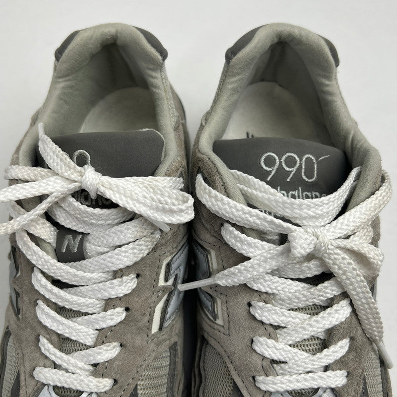 【中古品】【メンズ】 NEABALANCE ニューバランス M990GY2 GRAY SIZE:25.0cm ※箱有 スニーカー 靴 ※使用感あり・外箱傷みあり 162-260807-io-39-fuzh カラー：グレー 万代Net店