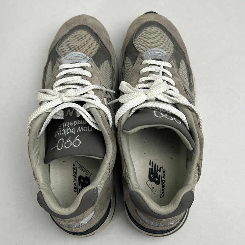 【中古品】【メンズ】 NEABALANCE ニューバランス M990GY2 GRAY SIZE:25.0cm ※箱有 スニーカー 靴 ※使用感あり・外箱傷みあり 162-260807-io-39-fuzh カラー：グレー 万代Net店