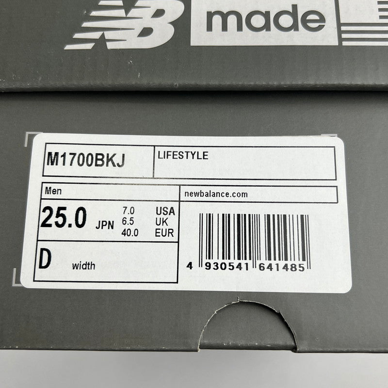 【中古品】【メンズ】 NEW BALANCE ニューバランス M1700BKJ SNEAKER BLACK SIZE:25.0cm ※箱有 スニーカー 靴 ※使用感あり・外箱傷みあり 162-260807-io-40-fuzh カラー：ブラック 万代Net店