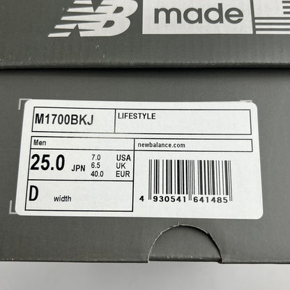 【中古品】【メンズ】 NEW BALANCE ニューバランス M1700BKJ SNEAKER BLACK SIZE:25.0cm ※箱有 スニーカー 靴 ※使用感あり・外箱傷みあり 162-260807-io-40-fuzh カラー：ブラック 万代Net店