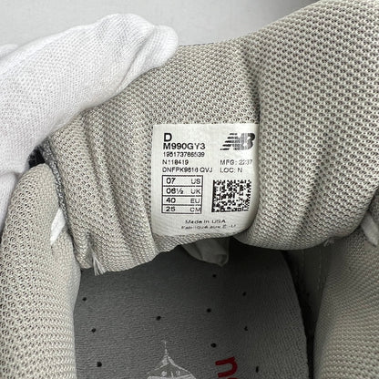 【中古品】【メンズ】 NEW BALANCE ニューバランス M990GY3 GRAY SIZE:25.0cm ※箱有 スニーカー 靴 ※汚れあり 162-260807-io-41-fuzh カラー：グレー 万代Net店