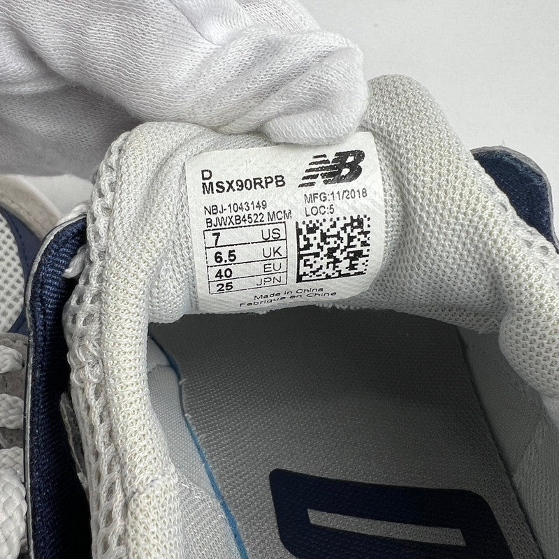 【中古品】【メンズ】 NEW BALANCE ニューバランス MSX90RPB SNEAKER NAVY.GRAY SIZE:25.0cm ※箱有 スニーカー 靴 ※外箱に傷みあり 162-260807-io-38-fuzh カラー：ネイビーグレー 万代Net店