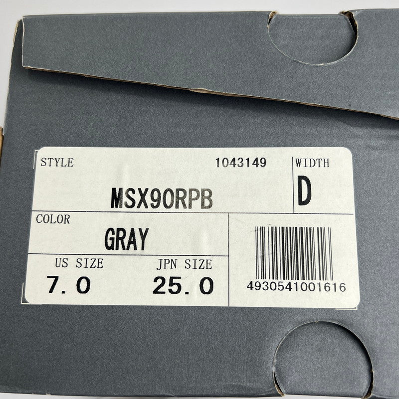 【中古品】【メンズ】 NEW BALANCE ニューバランス MSX90RPB SNEAKER NAVY.GRAY SIZE:25.0cm ※箱有 スニーカー 靴 ※外箱に傷みあり 162-260807-io-38-fuzh カラー：ネイビーグレー 万代Net店