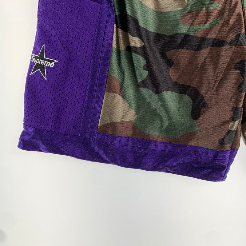 【中古品】【メンズ】 SUPREME シュプリーム SIDE POCKET BASKETBALL SHORTS バスケットボール ショーツ パンツ 短パン PURPLE.CAMO SIZE:M 25SS 149-260807-io-27-fuzh カラー：パープル/カモ 万代Net店