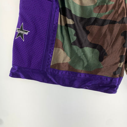 【中古品】【メンズ】 SUPREME シュプリーム SIDE POCKET BASKETBALL SHORTS バスケットボール ショーツ パンツ 短パン PURPLE.CAMO SIZE:M 25SS 149-260807-io-27-fuzh カラー：パープル/カモ 万代Net店