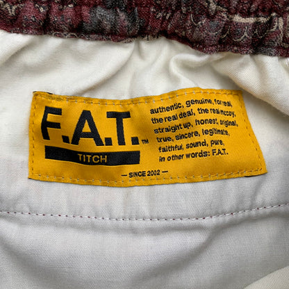 【中古品】【メンズ】 FAT エフエーティー MEGATILE ボルドー パンツ SIZE:TITCH Mサイズ 総柄 153-260807-io-29-fuzh 万代Net店
