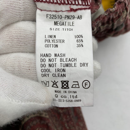 【中古品】【メンズ】 FAT エフエーティー MEGATILE ボルドー パンツ SIZE:TITCH Mサイズ 総柄 153-260807-io-29-fuzh 万代Net店