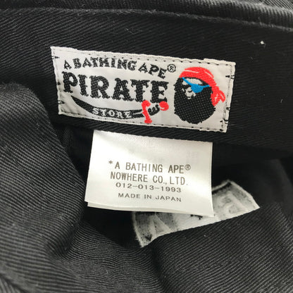 【中古品】【メンズ】 A BATHING APE ア ベイシング エイプ CROSSBONE EMBLEM CAP クロスボーン・エンブレム キャップ カラーブラック 帽子 185-260808-ky-55-fuzh 万代Net店