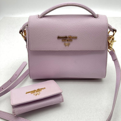 【中古品】【レディース】 SAMANTHA THAVASA PETIT CHOICE サマンサタバサ プチチョイス 財布付 2WAY ショルダーバッグ カバン ウォレット 188-260928-vt-84-fuzh カラー：ピンク/ラベンダー 万代Net店