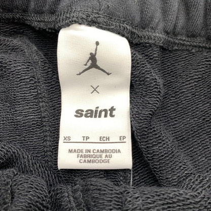 【中古品】【メンズ】 NIKE JORDANN×SAINT MICHAEL ナイキ ジョーダン セントマイケル J-2451 M J SM FLEECE PANT スウェットパンツ BLACK SIZE:XS ※タグ付き 153-260807-io-26-fuzh カラー：ブラック 万代Net店