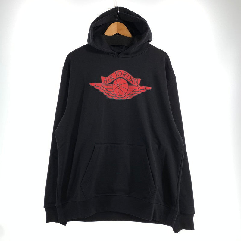 【中古品】【メンズ】 SAINT MICHAEL×JORDAN セントマイケル ジョーダン FV4718-100 FLEECE L S HOODIE フーディー パーカー BLACK SIZE:M 142-260807-io-16-fuzh カラー：ブラック 万代Net店