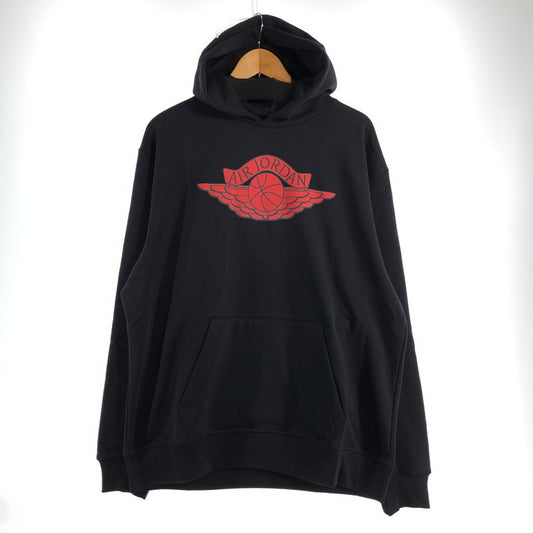 【中古品】【メンズ】 SAINT MICHAEL×JORDAN セントマイケル ジョーダン FV4718-100 FLEECE L S HOODIE フーディー パーカー BLACK SIZE:M 142-260807-io-16-fuzh カラー：ブラック 万代Net店