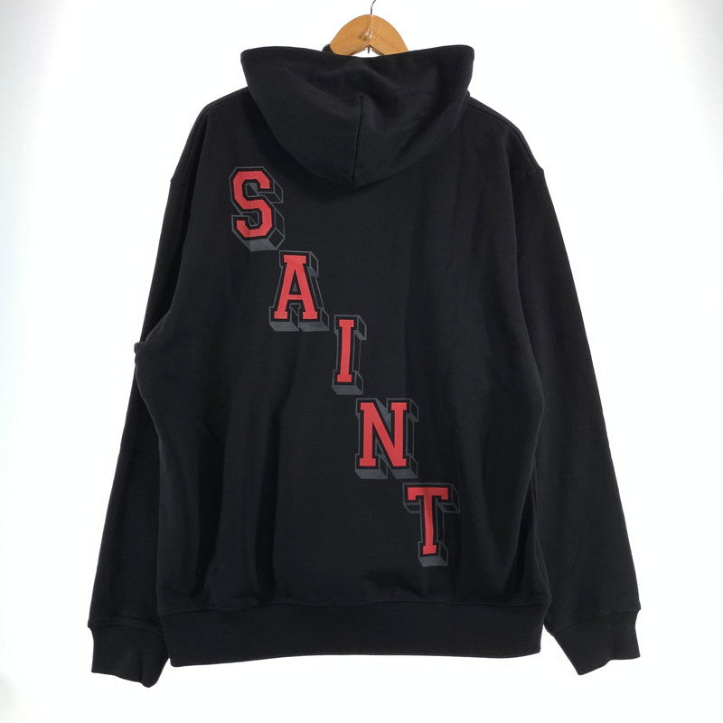 【中古品】【メンズ】 SAINT MICHAEL×JORDAN セントマイケル ジョーダン FV4718-100 FLEECE L S HOODIE フーディー パーカー BLACK SIZE:M 142-260807-io-16-fuzh カラー：ブラック 万代Net店