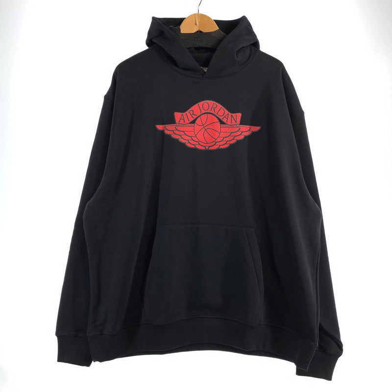 【中古品】【メンズ】 SAINT MICHAEL×JORDAN セントマイケル ジョーダン FV4718-100 FLEECE L S HOODIE フーディー パーカー BLACK SIZE:XL 142-260807-io-15-fuzh カラー：ブラック 万代Net店