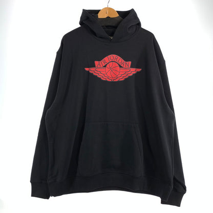 【中古品】【メンズ】 SAINT MICHAEL×JORDAN セントマイケル ジョーダン FV4718-100 FLEECE L S HOODIE フーディー パーカー BLACK SIZE:XL 142-260807-io-15-fuzh カラー：ブラック 万代Net店