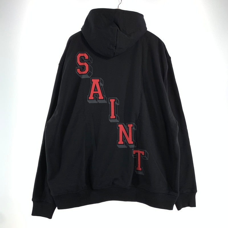 【中古品】【メンズ】 SAINT MICHAEL×JORDAN セントマイケル ジョーダン FV4718-100 FLEECE L S HOODIE フーディー パーカー BLACK SIZE:XL 142-260807-io-15-fuzh カラー：ブラック 万代Net店