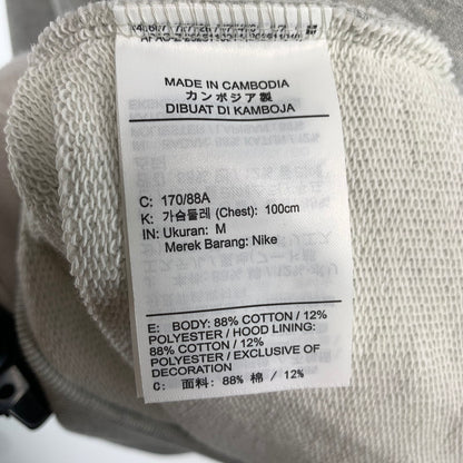 【中古品】【メンズ】 NIKE JORDAN×SAINT MICHAEL ナイキ ジョーダン セントマイケ FV-4718 M J SM FLEECE HOODIE フーディー パーカー GRAY SIZE:M 142-260807-io-14-fuzh カラー：グレー 万代Net店