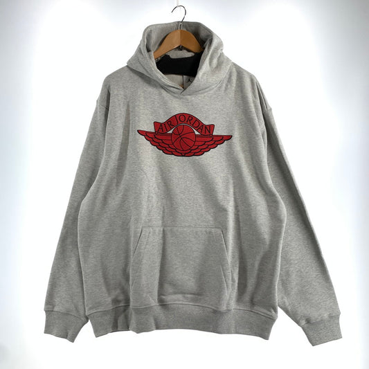 【中古品】【メンズ】 NIKE JORDAN×SAINT MICHAEL ナイキ ジョーダン セントマイケル FV4718 M J SM FLEECE HOODIE フーディー パーカー GRAY SIZE:L タグ付き 142-260807-io-13-fuzh カラー：グレー 万代Net店