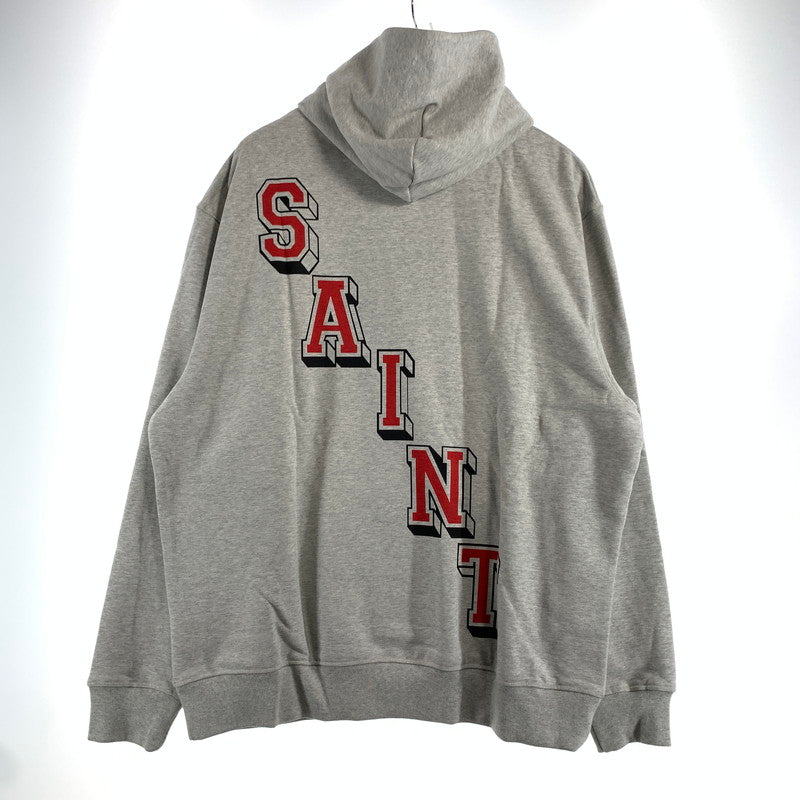 【中古品】【メンズ】 NIKE JORDAN×SAINT MICHAEL ナイキ ジョーダン セントマイケル FV4718 M J SM FLEECE HOODIE フーディー パーカー GRAY SIZE:L タグ付き 142-260807-io-13-fuzh カラー：グレー 万代Net店