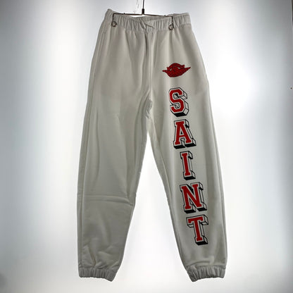 【中古品】【メンズ】 NIKE JORDAN×SAINT MICHAEL ナイキ ジョーダン セントマイケル FV-4720 M J SM FLEECE PANT スウェットパンツ WHITE SIZE:XS タグ付き 153-260807-io-25-fuzh カラー：ホワイト 万代Net店