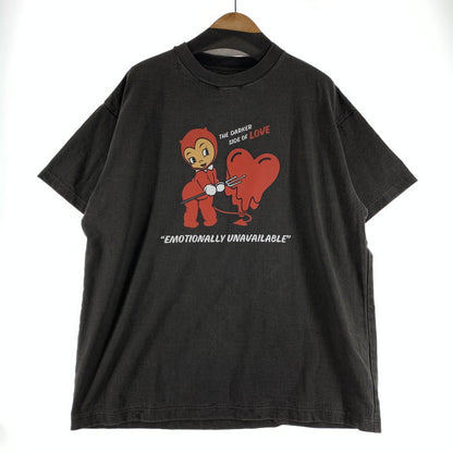 【中古品】【メンズ】 EMOTIONALLY UNAVAILABLE エモーショナリー アンアベイラブル EU-MK8-0000-054 EU DEVIL SS TEE Tシャツ BLACK SIZE:L 142-260807-io-10-fuzh カラー：ブラック 万代Net店