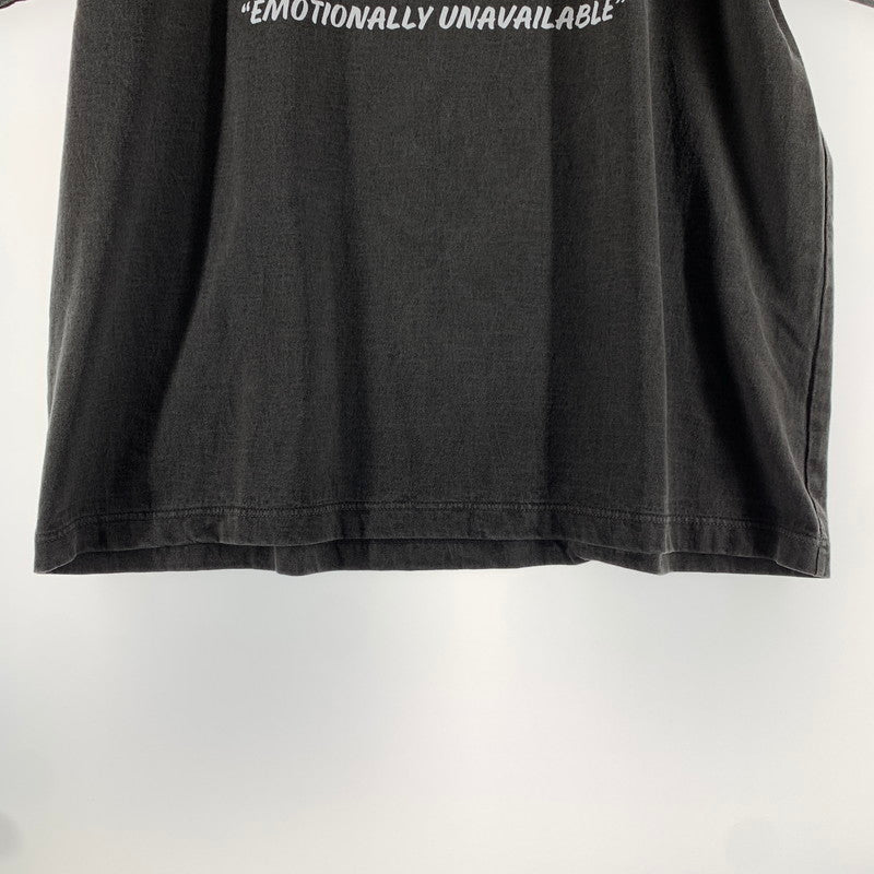 【中古品】【メンズ】 EMOTIONALLY UNAVAILABLE エモーショナリー アンアベイラブル EU-MK8-0000-054 EU DEVIL SS TEE Tシャツ BLACK SIZE:L 142-260807-io-10-fuzh カラー：ブラック 万代Net店