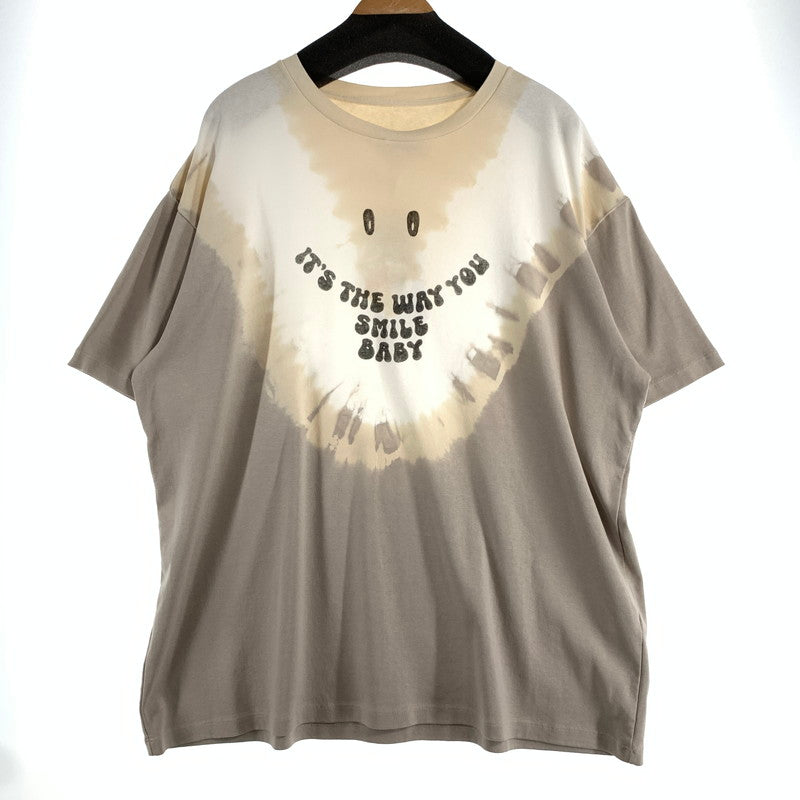 【中古品】【メンズ】 MM6 MAISON MARGIELA エムエム6 メゾン マルジェラ SMILE LOGO PRINT T-SHIRT Tシャツ SIZE:XL タグ付き 141-260807-io-12-fuzh カラー：タイダイ柄 万代Net店