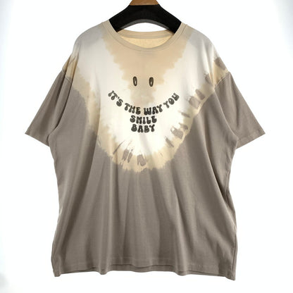 【中古品】【メンズ】 MM6 MAISON MARGIELA エムエム6 メゾン マルジェラ SMILE LOGO PRINT T-SHIRT Tシャツ SIZE:XL タグ付き 141-260807-io-12-fuzh カラー：タイダイ柄 万代Net店