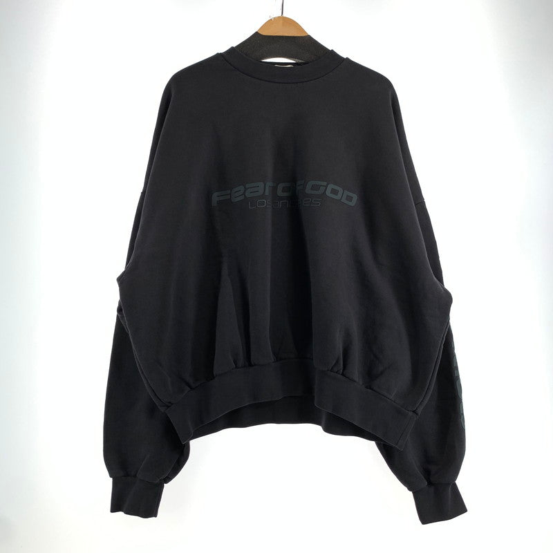 【中古品】【メンズ】 ESSENTIALS エッセンシャルズ CROPPED RELAXED SWEATSHIRT スウェットシャツ トレーナー BLACK SIZE:L 142-260807-io-23-fuzh カラー：ブラック 万代Net店