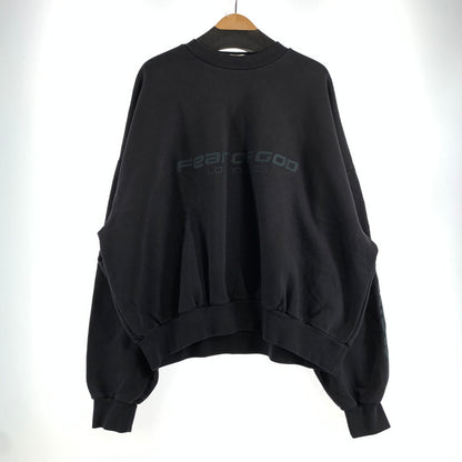 【中古品】【メンズ】 ESSENTIALS エッセンシャルズ CROPPED RELAXED SWEATSHIRT スウェットシャツ トレーナー BLACK SIZE:L 142-260807-io-23-fuzh カラー：ブラック 万代Net店