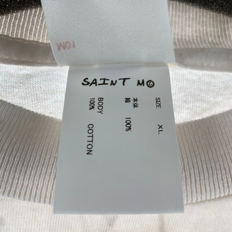 【中古品】【メンズ】 SAINT MICHAEL セントマイケル SM-MK8-0000-013 BODY SS T-SHIRT Tシャツ WHITE 人体 SIZE:XL 140-260807-io-11-fuzh カラー：ホワイト 万代Net店