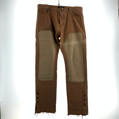 【中古品】【メンズ】 MLVINCE メルヴィンス DOUBLE KNEE PANTS ダブルニーパンツ BROWN SIZE:36 ※汚れあり 153-260807-io-30-fuzh カラー：ブラウン 万代Net店