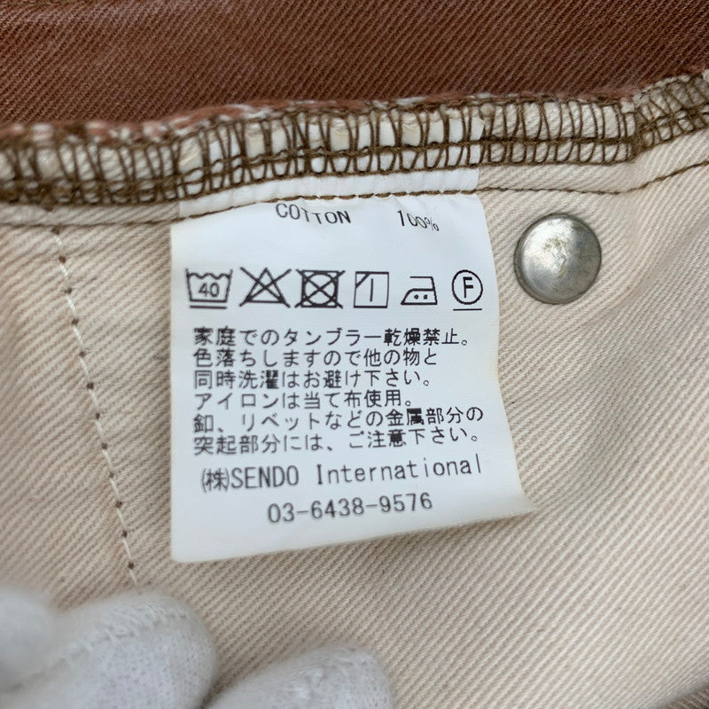 【中古品】【メンズ】 MLVINCE メルヴィンス DOUBLE KNEE PANTS ダブルニーパンツ BROWN SIZE:36 ※汚れあり 153-260807-io-30-fuzh カラー：ブラウン 万代Net店