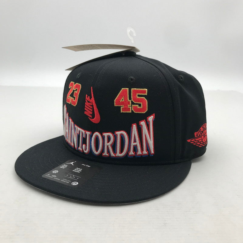 【中古品】【メンズ】 NIKE JORDAN × SAINT MICHAEL ナイキ ジョーダン セントマイケル U J PRO CAP S FB STM 帽子 キャップ 185-260819-mh-06-fuzh サイズ：M/L カラー：ブラック 万代Net店