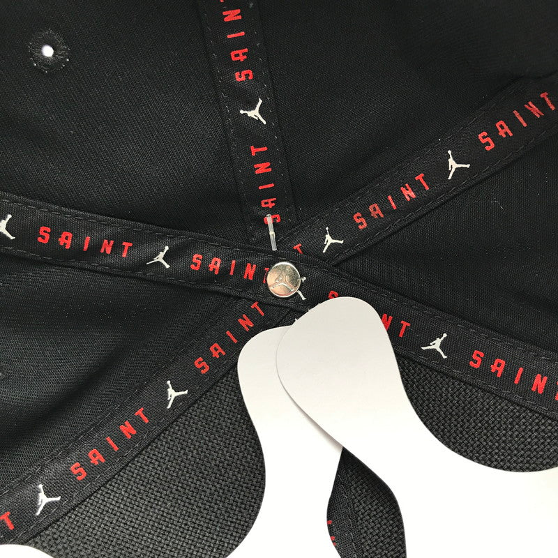【中古品】【メンズ】 NIKE JORDAN × SAINT MICHAEL ナイキ ジョーダン セントマイケル U J PRO CAP S FB STM 帽子 キャップ 185-260819-mh-06-fuzh サイズ：M/L カラー：ブラック 万代Net店