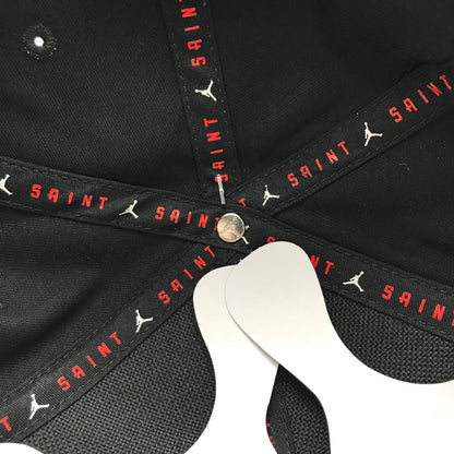 【中古品】【メンズ】 NIKE JORDAN × SAINT MICHAEL ナイキ ジョーダン セントマイケル U J PRO CAP S FB STM 帽子 キャップ 185-260819-mh-06-fuzh サイズ：M/L カラー：ブラック 万代Net店