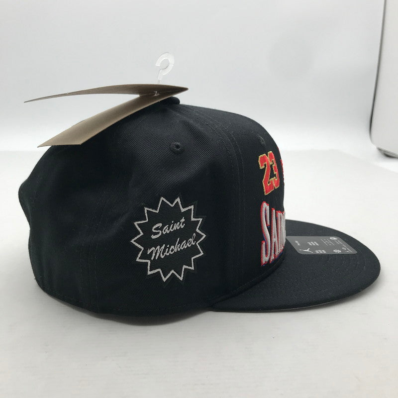 【中古品】【メンズ】 NIKE JORDAN × SAINT MICHAEL ナイキ ジョーダン セントマイケル U J PRO CAP S FB STM 帽子 キャップ 185-260819-mh-06-fuzh サイズ：M/L カラー：ブラック 万代Net店